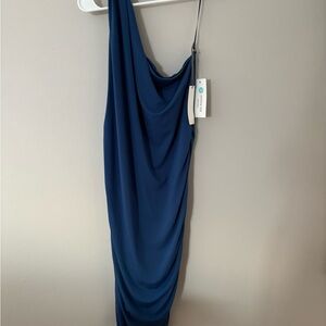Nine Britton Miranda Maternity Asymmetrical Sleeve Fitted Dress